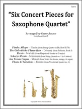 Six Concert Pieces for Saxophone Quartet P.O.D. cover